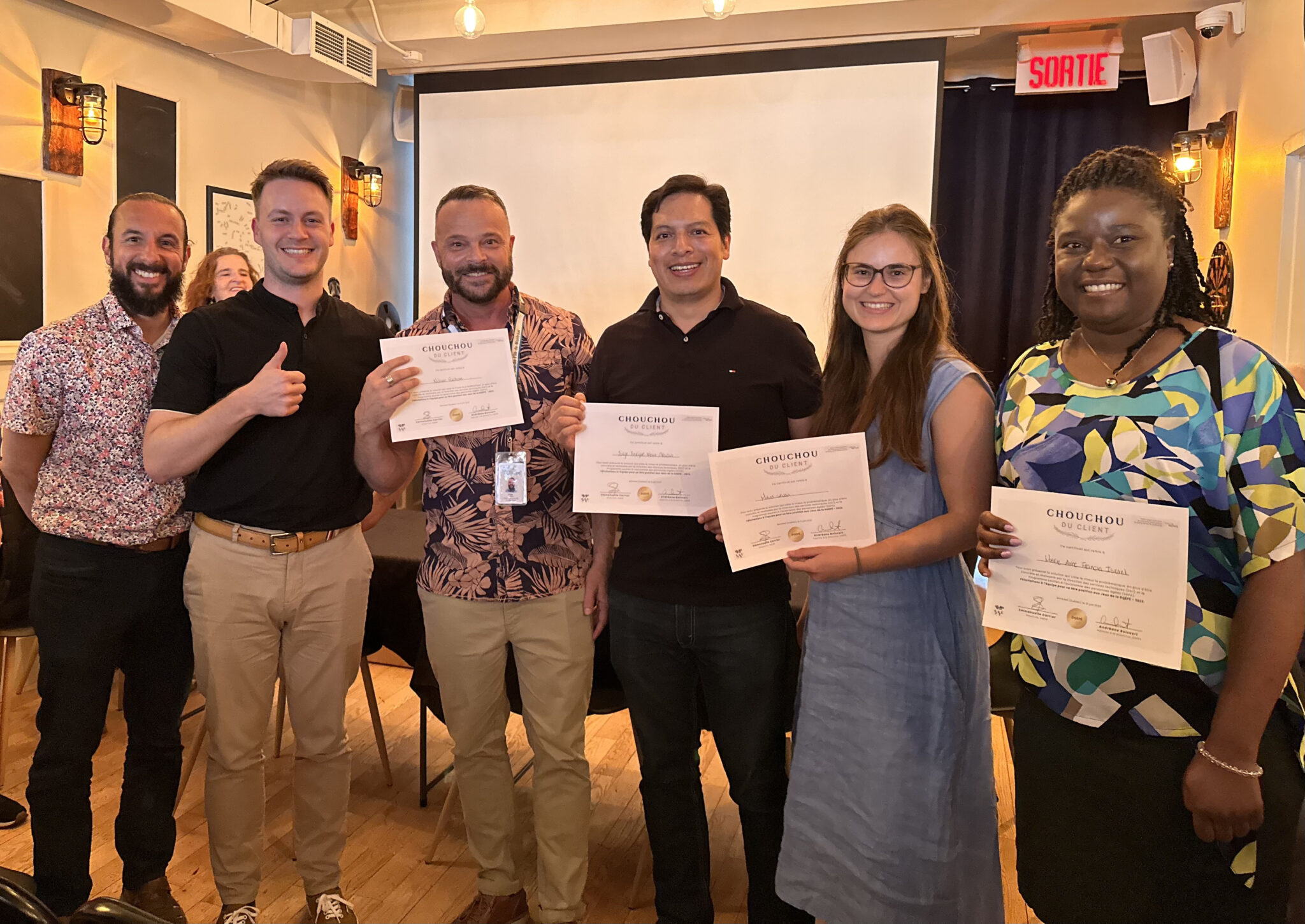 L'équipe « Chouchou du client »