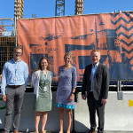 À l'Hôpital de Verdun pour le projet d'agrandissement et de modernisation avec Dr Jean-François Thibert, Eliane Favreau et Nathalie Charbonneau